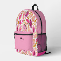 Monogram Modern Roze Goud Schattige Meisjes School