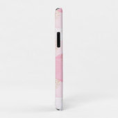 Monogram Modern Roze Meisjesachtige Glitter Persoo Case-Mate iPhone Case (Achterkant/rechts)