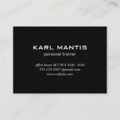 Monogram Modern (Roze) Visitekaartje (Achterkant)