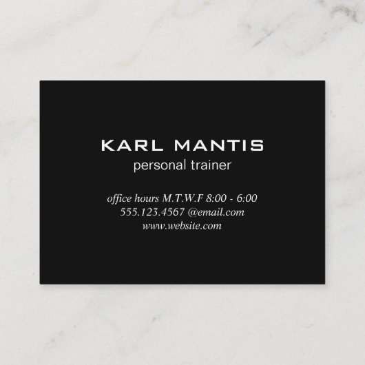 Monogram Modern (Roze) Visitekaartje (Achterkant)