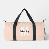 Monogram Modern Schattige Bold Blush Pink Chic Plunjezak (Voorkant)