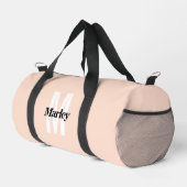 Monogram Modern Schattige Bold Blush Pink Chic Plunjezak (Rechterhoek)
