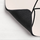 Monogram Modern Script Blush Pink Initialen Muismat (Hoek)