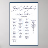 Monogram Modern Script doe-het-zelf-kleur zitplaat Poster (Voorkant)