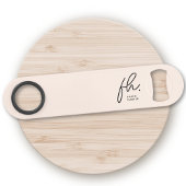 Monogram Modern Script Girly Vrouwelijk Blush Roze Speed Flessenopener