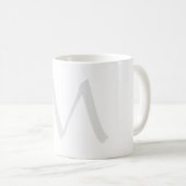 Monogram Modern Simple Minimalist Plain Koffiemok (Voorkant rechts)