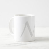 Monogram Modern Simple Minimalist Plain Koffiemok (Voorkant links)