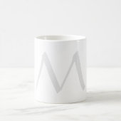 Monogram Modern Simple Minimalist Plain Koffiemok (Center)