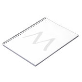 Monogram Modern Simple Minimalist Plain Notitieboek (Linkerzijde)