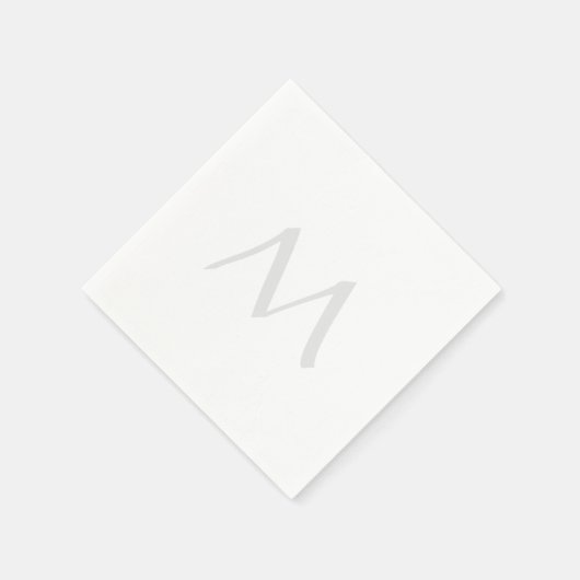 Monogram Modern Simple Minimalist Plain Servet (Hoek)