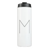 Monogram Modern Simple Minimalist Plain Thermosbeker (Voorkant)