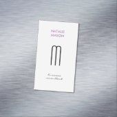 Monogram Modern Slank en Slim 2 Magnetisch Visitekaartje (Voorbeeld)