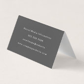 Monogram Modern Slank en Slim 2 Visitekaartje (Achterkant)