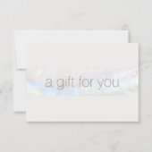 Monogram Modern Spa Salon Cadeaubon Bedankkaart (Voorkant)