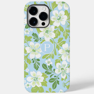 Monogram Modern Spring Primroses Bloemmotief  Case-Mate iPhone 14 Pro Max Hoesje