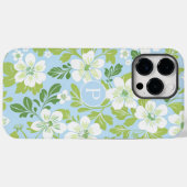Monogram Modern Spring Primroses Bloemmotief Case-Mate iPhone Case (Achterkant (horizontaal))