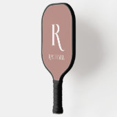 Monogram Modern Stijlvol Beige Pickleball Paddle (Links)