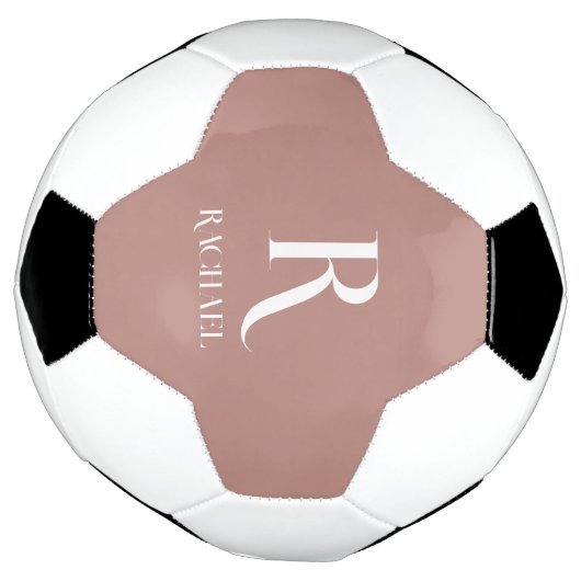 Monogram Modern Stijlvol Beige Voetbal (Gedraaid)