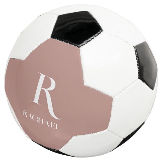 Monogram Modern Stijlvol Beige Voetbal (Drie kwart)