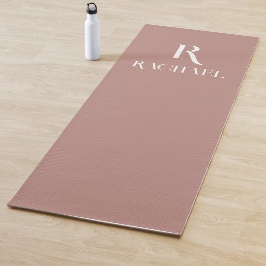 Monogram Modern Stijlvol Beige Yogamat (In situ)