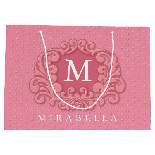 Monogram Modern Stijlvol Creëer Uw Eigen Groot Cadeauzakje (Achterkant)