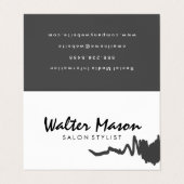 Monogram Modern Strak en Slank 2 Visitekaartje (Buitenkant ongevouwen)