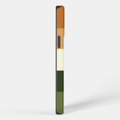 Monogram modern streeppatroon iPhone hoesje (Rechterkant)