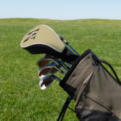 Monogram Modern Tan Black Sand Golfheadcover (Insitu)