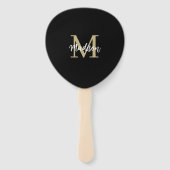 Monogram Modern Tan Black Sand Handwaaier (Voorkant)