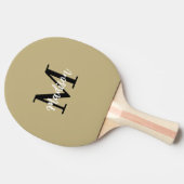 Monogram Modern Tan Black Sand Tafeltennisbatje (Zijkant)