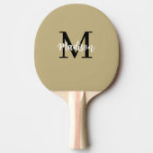Monogram Modern Tan Black Sand Tafeltennisbatje (Voorkant)