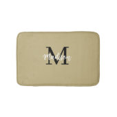 Monogram Modern Tan Sand and Black Badmat (Voorkant)