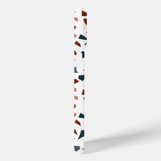 Monogram Modern Terrazzo Mozaïek Patroon Case-Mate iPhone Case (Achterkant / Rechts)