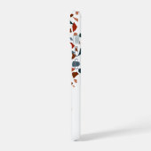 Monogram Modern Terrazzo Mozaïekpatroon iPhone 15 Case (Linkerkant)