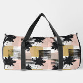 Monogram Modern Tropisch Strand Abstract Patroon Plunjezak (Achterkant)