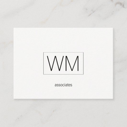 Monogram | Modern uitvoerend Visitekaartje (Voorkant)