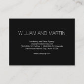 Monogram | Modern uitvoerend Visitekaartje (Achterkant)