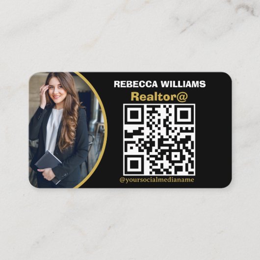 Monogram modern vastgoed 2025 visitekaartje (Voorkant)