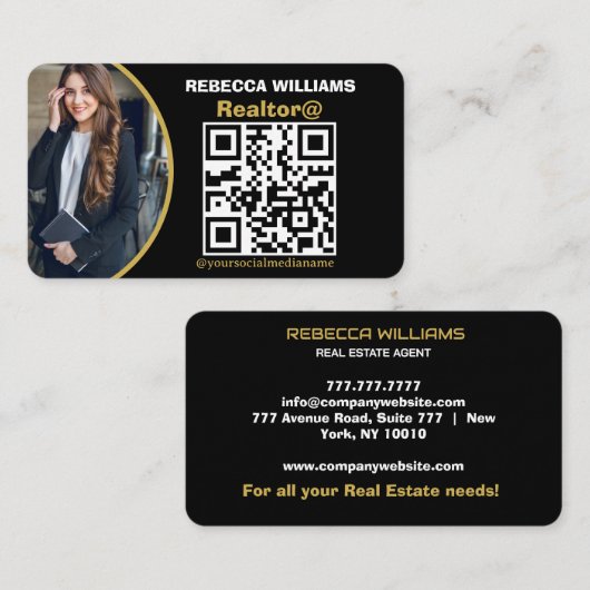 Monogram modern vastgoed 2025 visitekaartje (Voorkant / Achterkant)