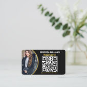 Monogram modern vastgoed 2025 visitekaartje (Staand voorkant)