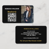 Monogram modern vastgoed 2025 visitekaartje (Voorkant / Achterkant)