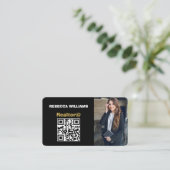 Monogram modern vastgoed 2025 visitekaartje (Staand voorkant)