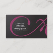 Monogram Modern Visitekaartje (Achterkant)