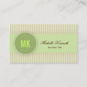 Monogram Modern Visitekaartje Design