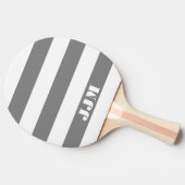 Monogram Modern Wit, Grijs Streep Tafeltennisbatje (Zijkant)