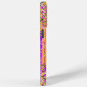 Monogram Modern Zeemeermin Glitter Paars Oranje Case-Mate iPhone Case (Achterkant / Rechts)