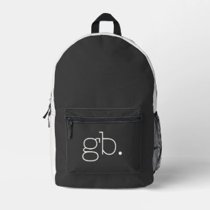 Monogram Modern Zwart Bedrukte Rugzak