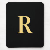 Monogram Modern Zwart Goud Muismat (Voorkant)