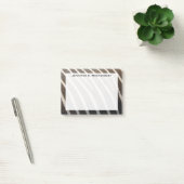 Monogram Modern Zwart Wit Zebra Dierenprint Post-it® Notes (Kantoor)
