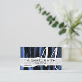 Monogram Moderne Abstracte achtergrond #3 Visitekaartje (Staand voorkant)